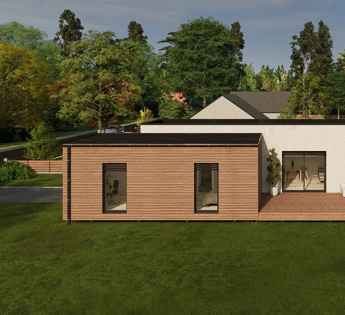Rostoucí dům - vizualizace exteriéru